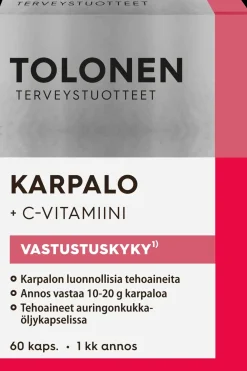 Clearance Karpalo + C-vitamiini 60kaps Intiimivalmisteet