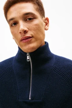 Best Fisherman rib zip mock Neuleet