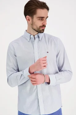 Flex poplin fake solid rf shirt Paidat