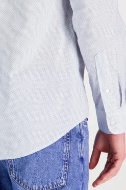 Flex poplin fake solid rf shirt Paidat