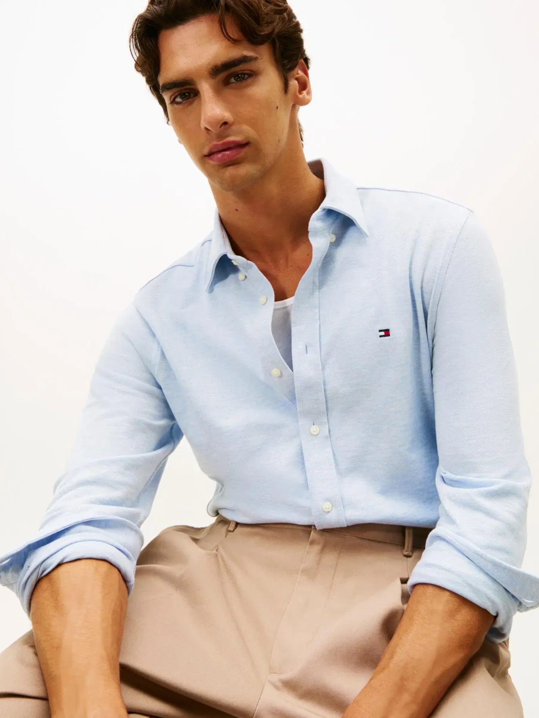 Hot Knit pique featherweight shirt Paidat