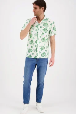 Tommy Jeans Paidat<TJM reg slub aop ss shirt ext kauluspaita