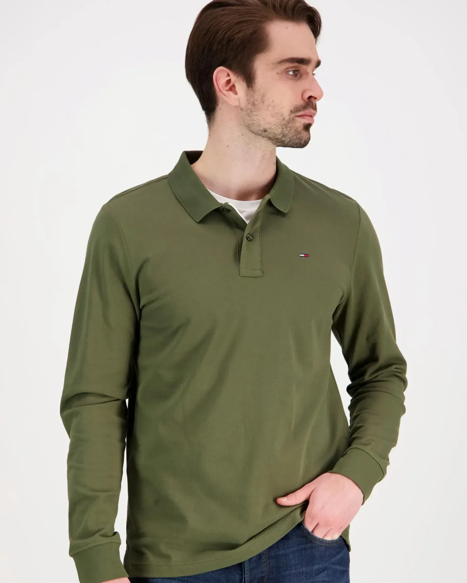 Online Tjm slim placket polo ls ext pitkähihainen pikeepaita Paidat