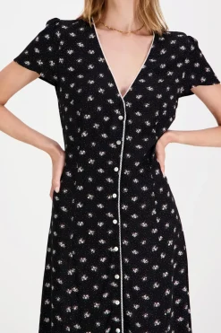 Tjw button midi belt mekko Mekot