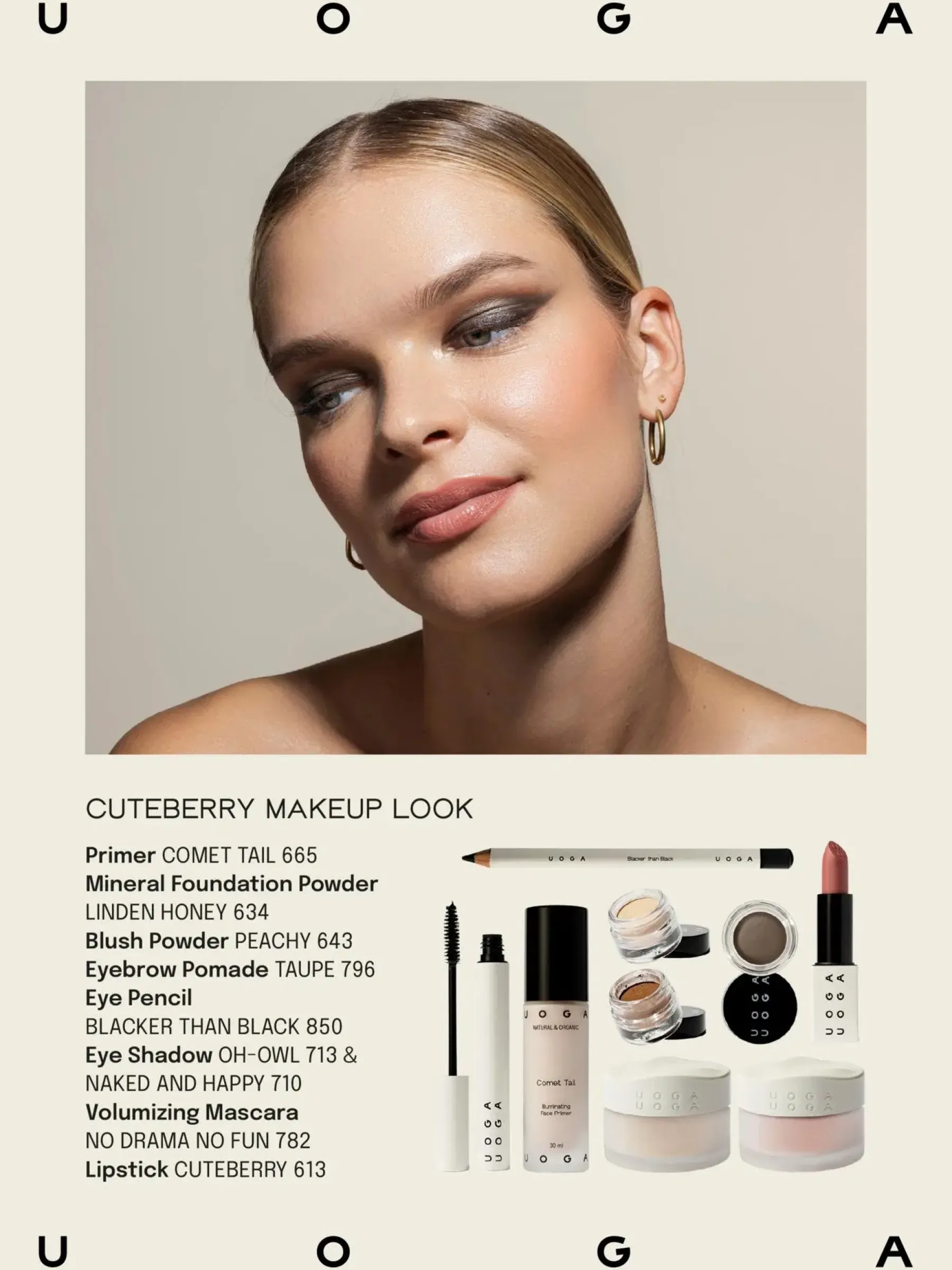 Uoga Uoga Meikit|Silmämeikit<Mineral Eye Shadow with Amber mineraaliluomiväri 1 g