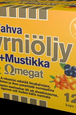 Clearance Vahva Tyrniöljy+Mustikka Omegat 120 kaps - ravintolisä Omegat Ja Muut Rasvahapot