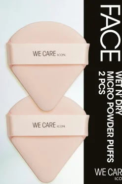 Hot Wet n' Dry Micro Powder Puffs puuterivippa 2 kpl Meikkisiveltimet Ja -Välineet