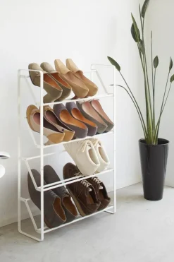 Yamazaki Muut Kalusteet<Frame kenkäteline 4 tasoa, valkoinen