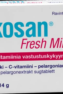 Hankintatukku Erityisvalmisteet<Zinkosan Fresh Mint Sinkki-C-vitamiinitabletti 20 tabl